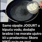 Samo sipajte JOGURT u kipuću vodu, dodajte brašno i ne morate ujutro ići u prodavnicu: Skoro NIKO za ovo ne zna!