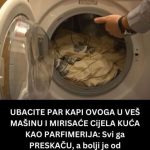 UBACITE PAR KAPI OVOG U VEŠ MAŠINU I MIRISAT ĆE CIJELA KUĆA KAO PARFIMERIJA
