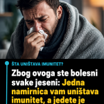 Zbog ovoga ste bolesni svake jeseni: Jedna namirnica vam uništava imunitet, a jedete je svaki dan!