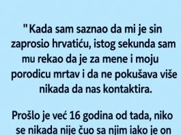 ODREKAO SAM SE SINA JER JE OŽENIO HRVATICU